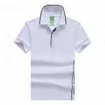 hugo boss sport t-shirts luxe retro 19 lapel blanc